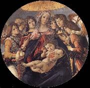 The Madonna and the Nino with angeles Botticelli
